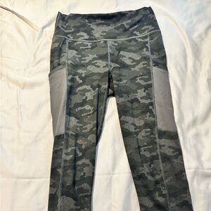 Fabletics Green Camouflage Leggings